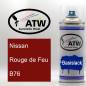 Preview: Nissan, Rouge de Feu, B76: 400ml Sprühdose, von ATW Autoteile West.